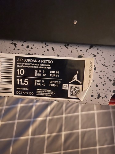 Jordan air rosso - jordan, 4